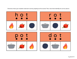 kindergarten blending words worksheets