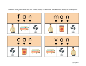 kindergarten blending words worksheets