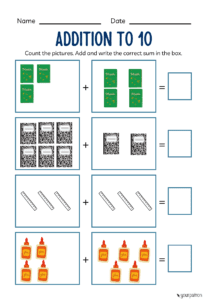 first grade math worksheets