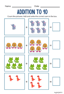 first grade math worksheets