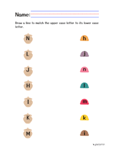 alphabet matching worksheets for preschool