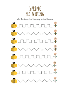 dotted line worksheet for nursery