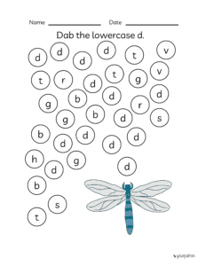 lowercase alphabet Practice