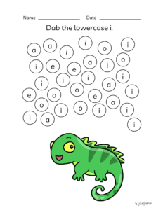 Lowercase alphabet practice