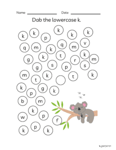 Lowecase alphabet practice