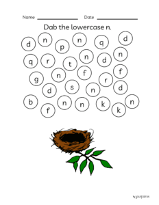 Lowecase alphabet practice