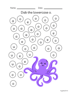 Lowecase alphabet practice