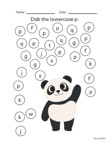 Lowecase alphabet practice