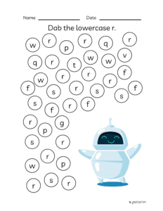Lowecase alphabet practice
