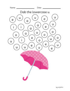 Lowecase alphabet practice