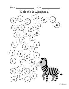 Lowecase alphabet practice
