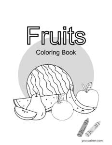 fruits coloring sheets printables