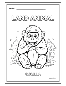 land animals coloring pages