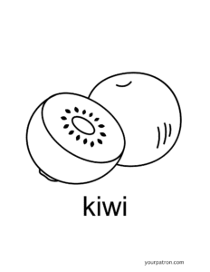 Kiwi coloring sheets printables