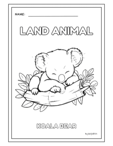land animals coloring pages