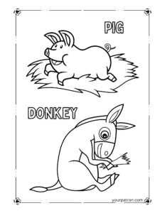 Coloring Sheets Farm Animals