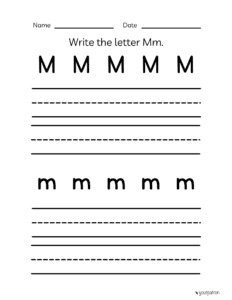 alphabet practice worksheets