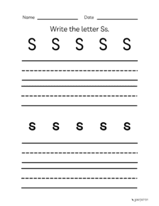 alphabet practice worksheets