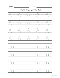 alphabet tracing worksheets