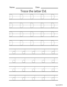 alphabet tracing worksheets