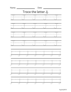 alphabet tracing worksheets