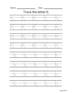 alphabet tracing worksheets