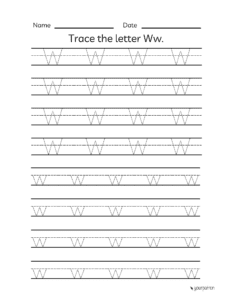 alphabet tracing worksheets