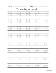 alphabet tracing worksheets