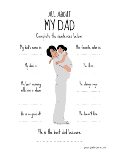 fathers day worksheets