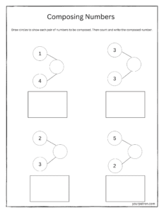 Composing Numbers Worksheets