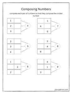 Composing Numbers Worksheets