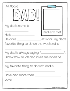 Fathers day worksheets