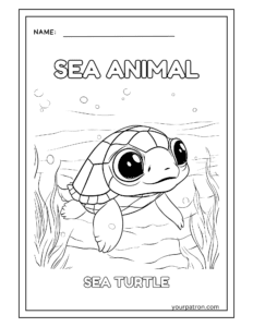 sea life coloring book pages