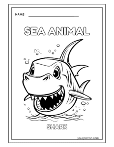 sea life coloring book pages