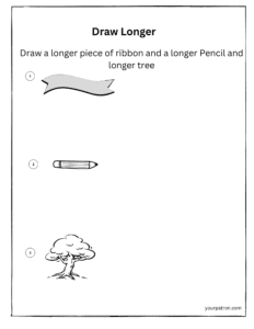 Length Practice Worksheets for Grade 1