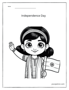 Indian Independence Day colouring Pages