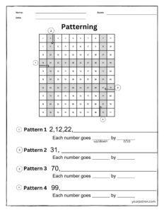 Grade 2 Pattern Worksheets