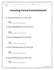 Skip Counting Worksheets For Grade 2