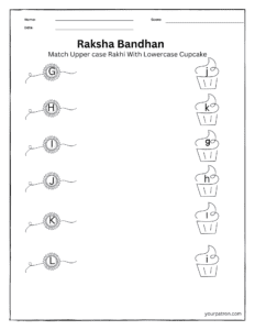 Raksha Bandhan Printable Worksheets