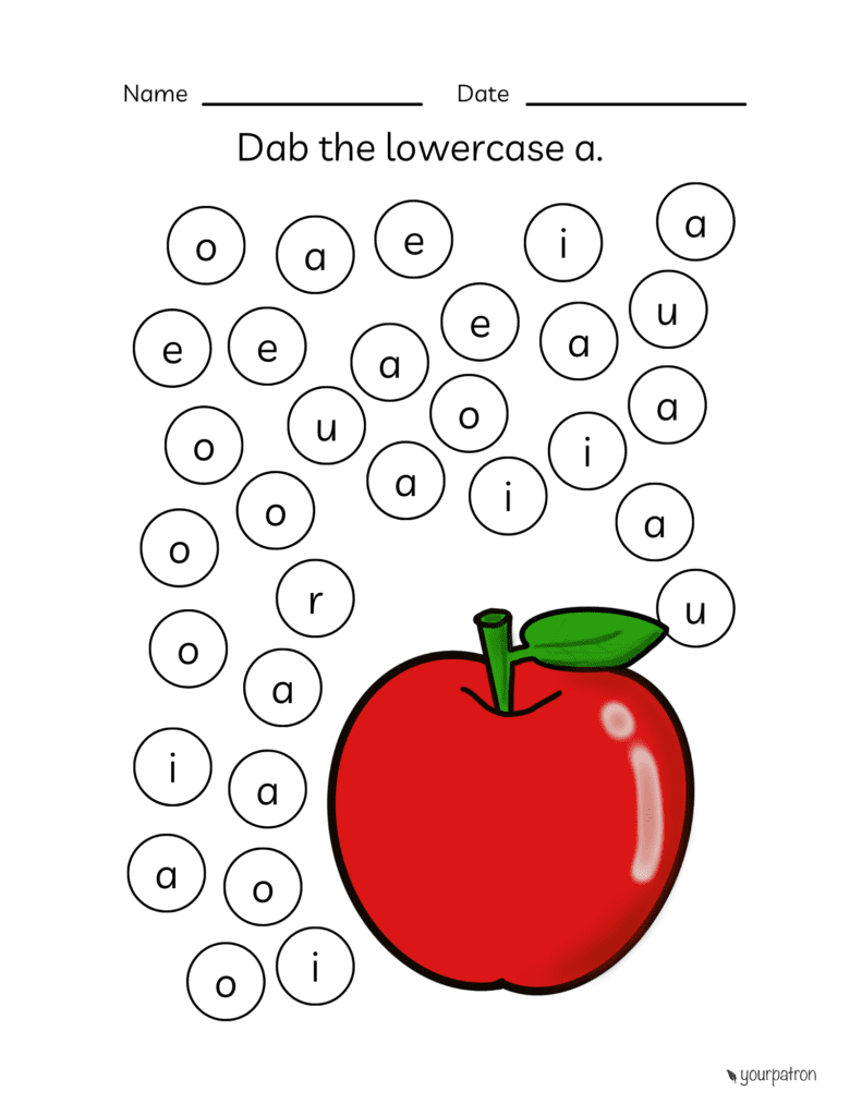 Lowercase alphabet Practice