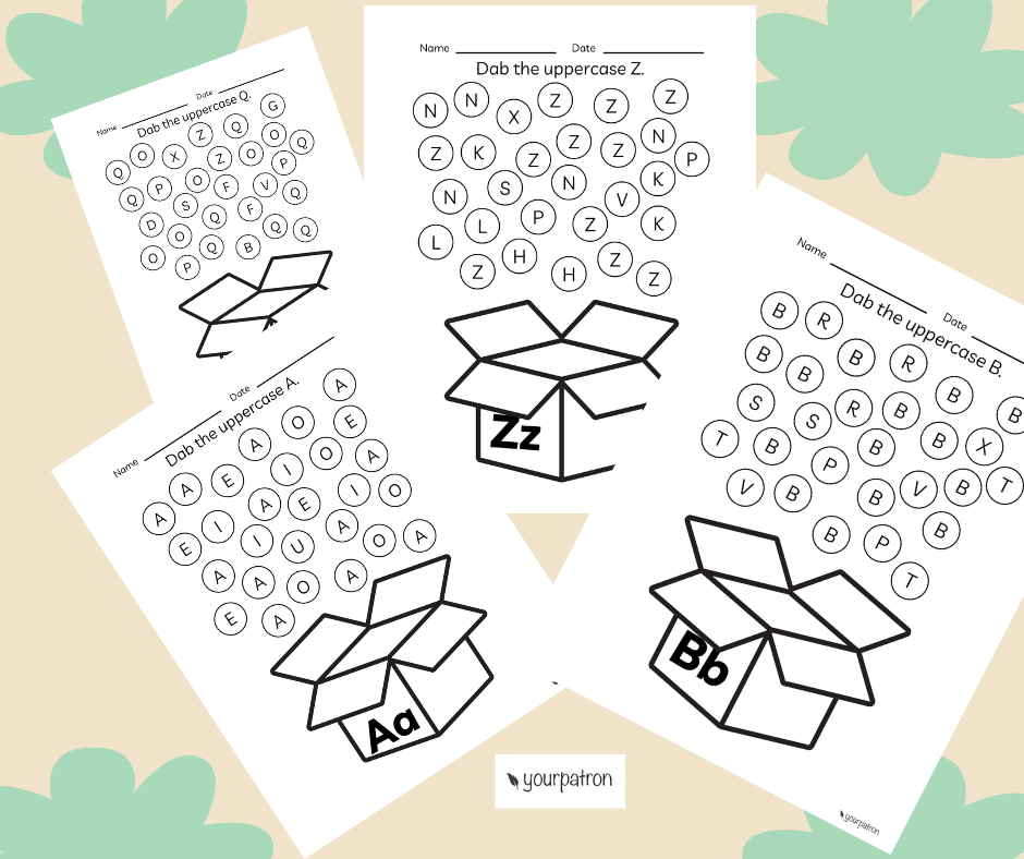 A to Z Capital And Small Letters Worksheets