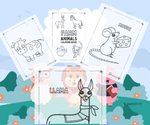 coloring sheets farm animals