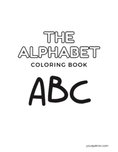 alphabet coloring bundle
