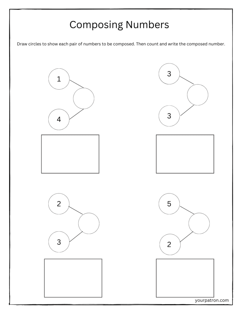 Composing Numbers Worksheets