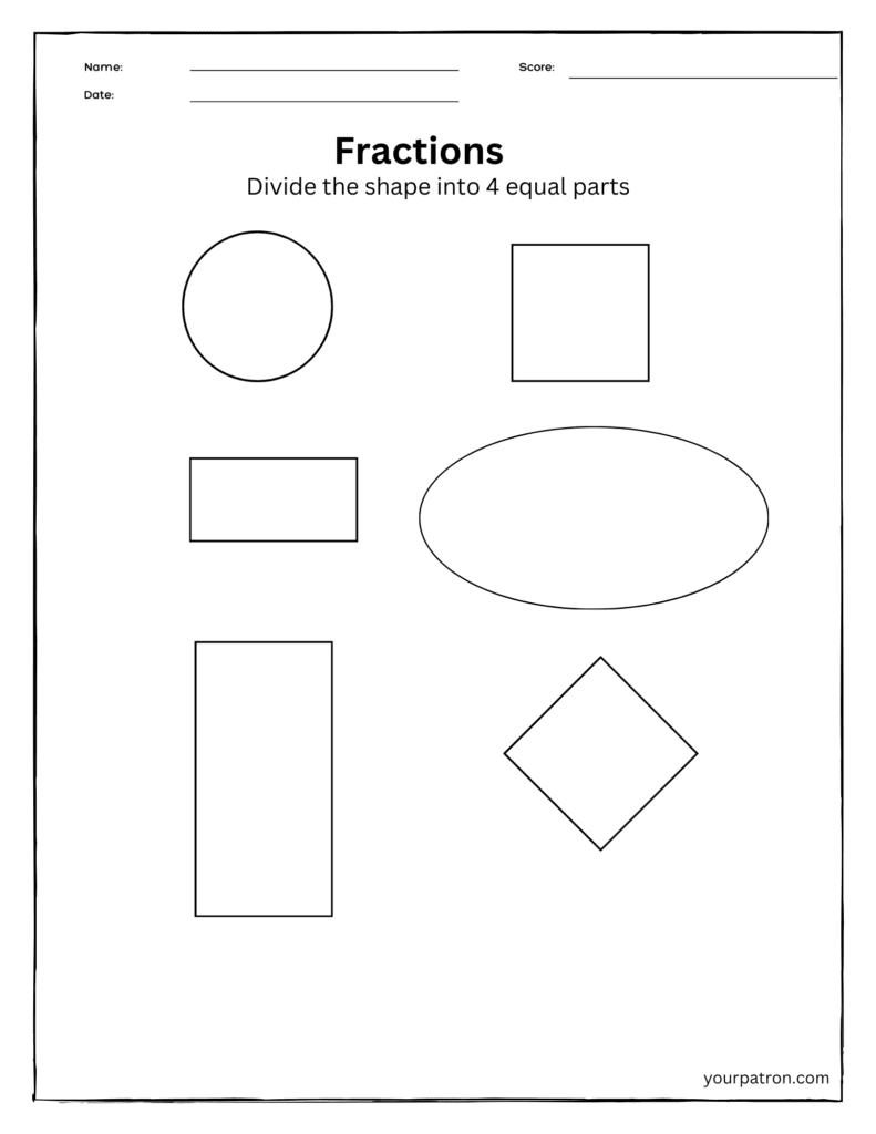fraction for grade 1