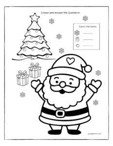 Christmas tree coloring pages