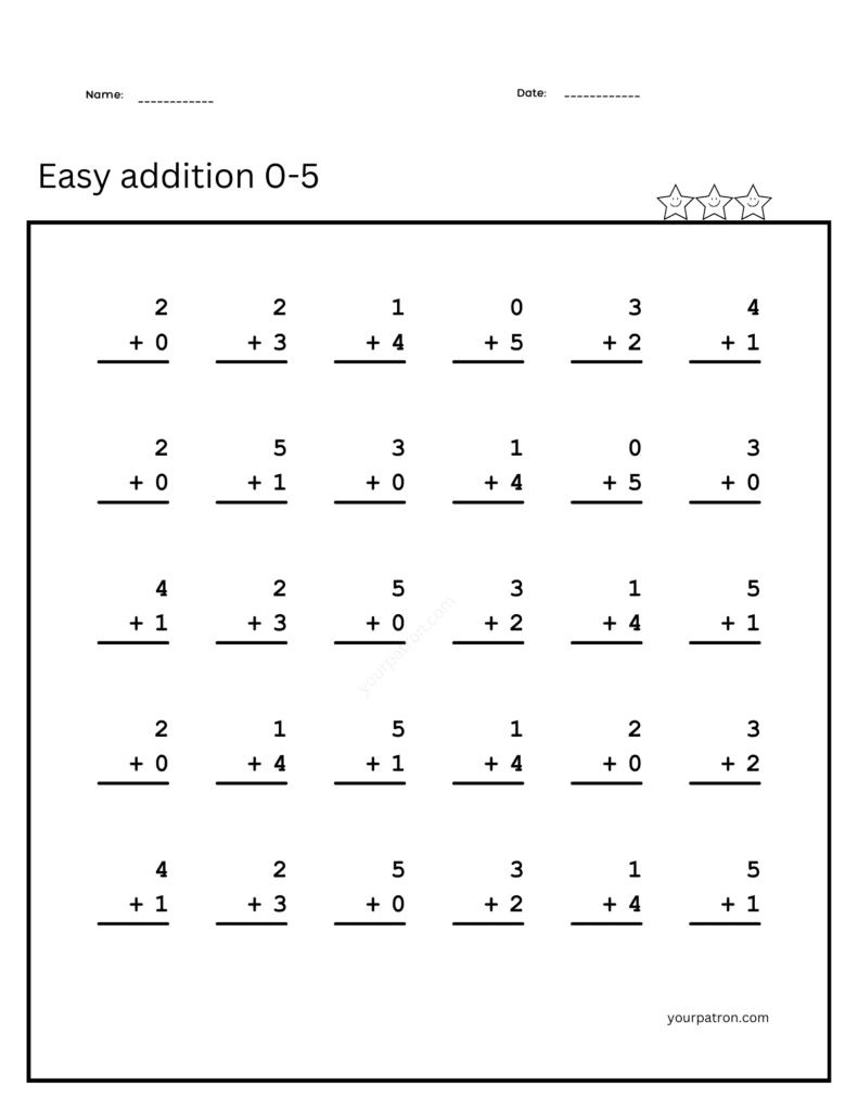 addition worksheets