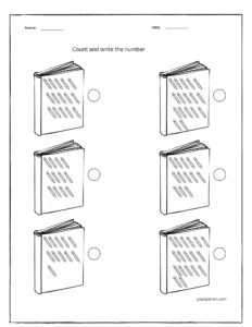 preschool counting worksheets