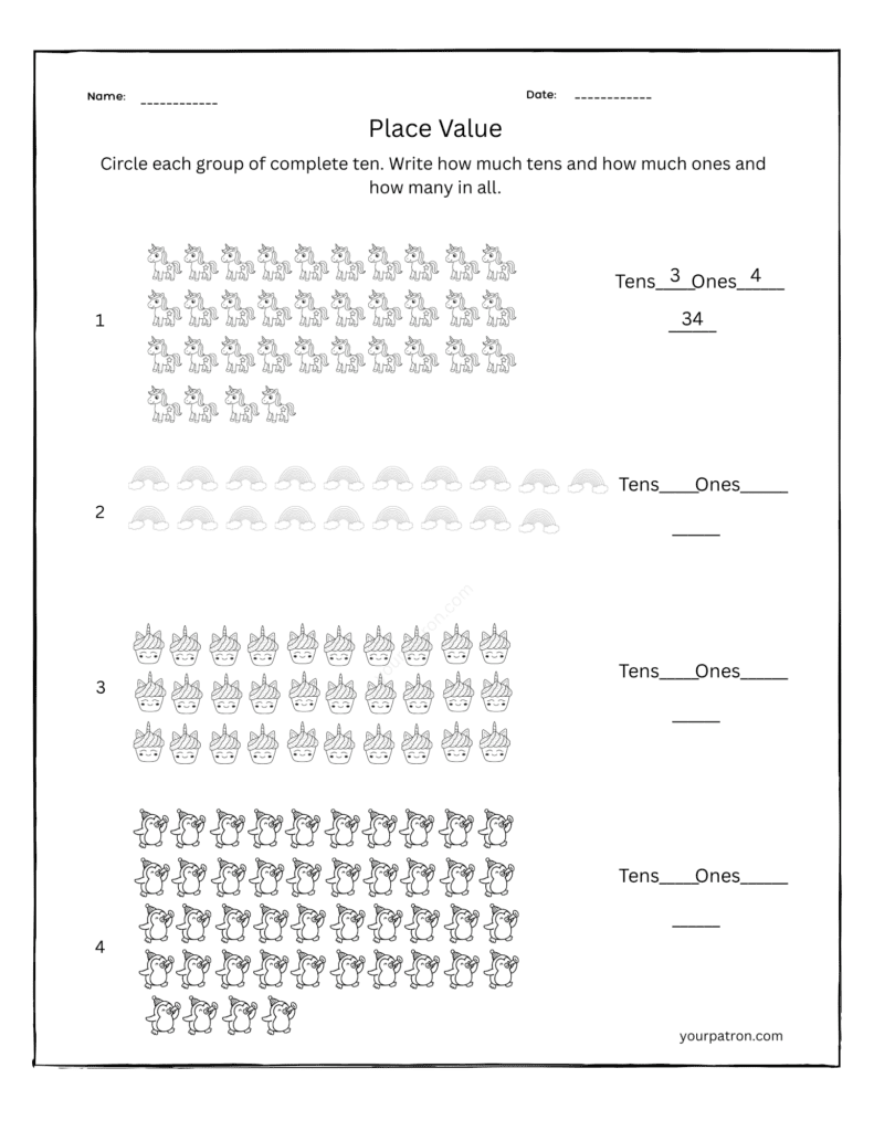 Count-in-groups-place-value-grade-1