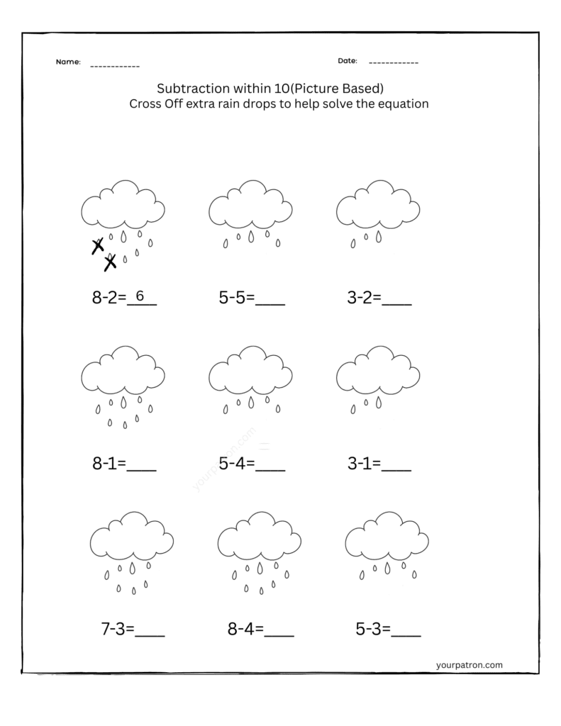 Cross_Off_Pictures_Subtraction_Grade_1